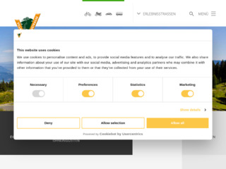 website screenshot